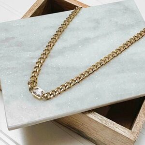 SINGLE STONE CHAIN NECKLACE